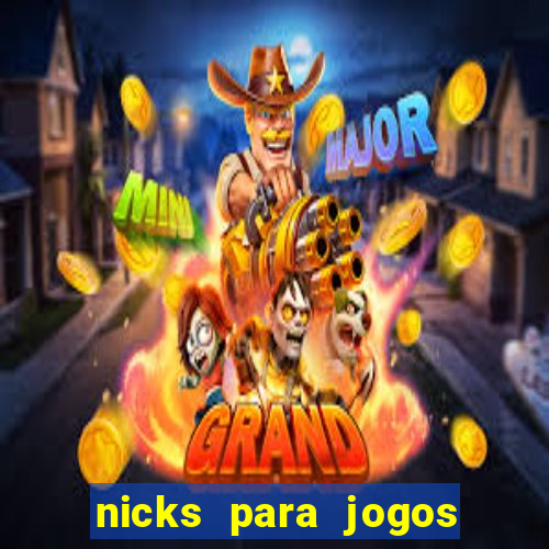 nicks para jogos de tiro